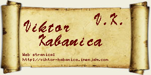Viktor Kabanica vizit kartica